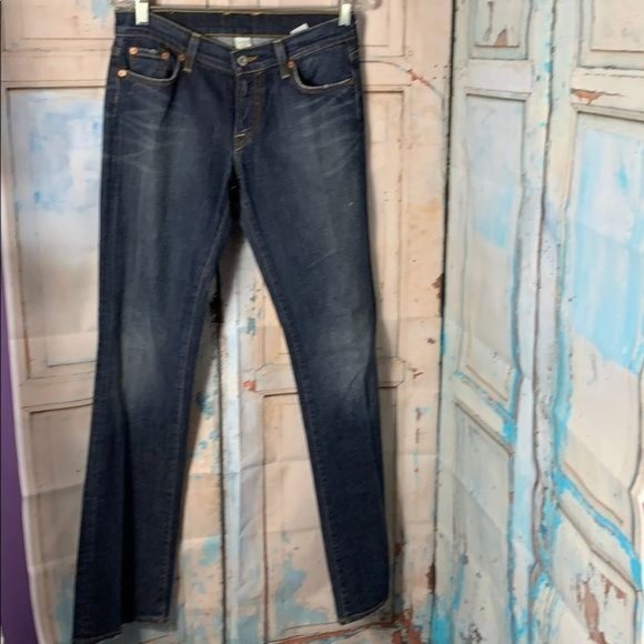 Lucky Brand Womans 4 / 27 SunDown Blue Jeans USA - Picture 1 of 5